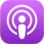 Apple Podcast logo button