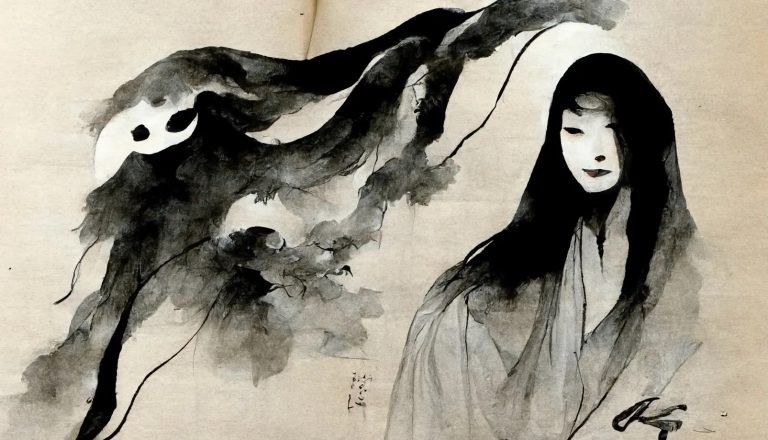 Ghost Japanese Brush and Ink