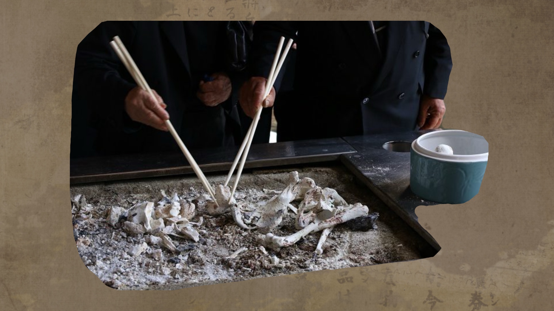 two chopsticks bones