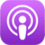 Apple Podcast logo button